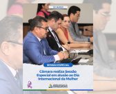 Sessão Especial em alusão ao Dia Internacional da Mulher